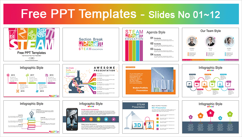 Detail Template Ppt Infografis Nomer 41