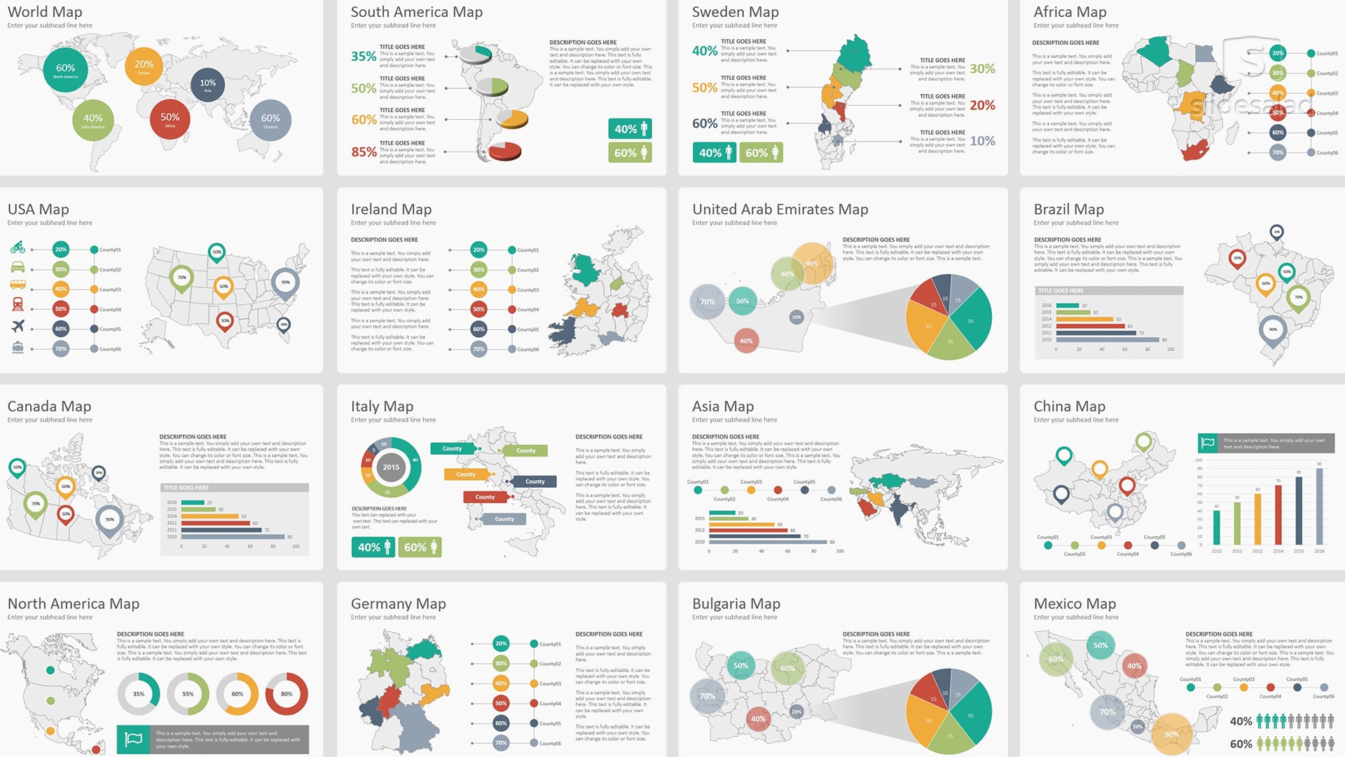 Detail Template Ppt Infografis Nomer 47