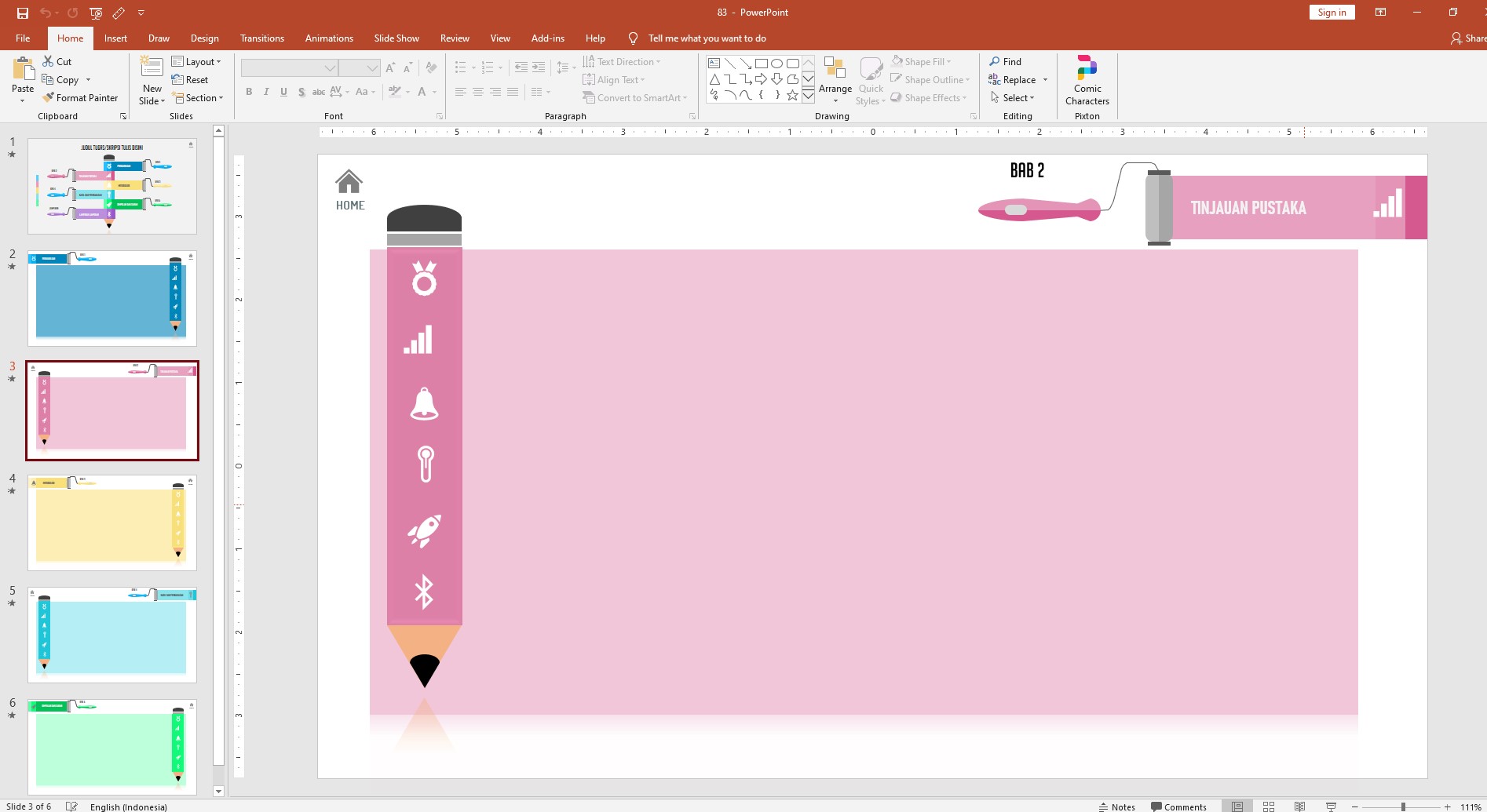 Detail Template Ppt Pembelajaran Nomer 14