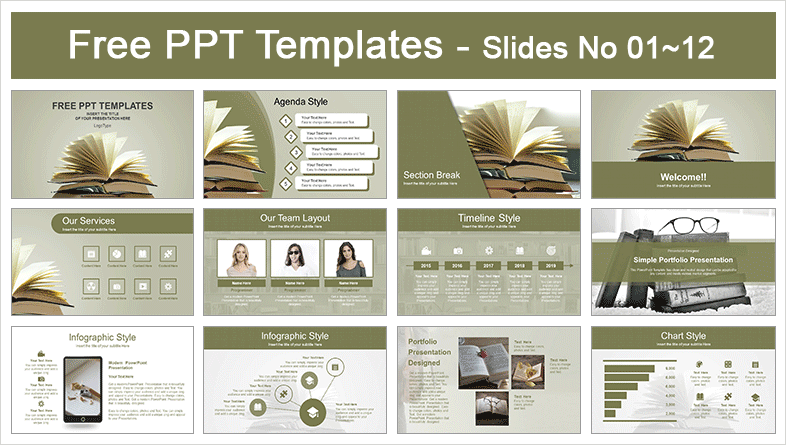 Detail Template Ppt Vintage Nomer 39