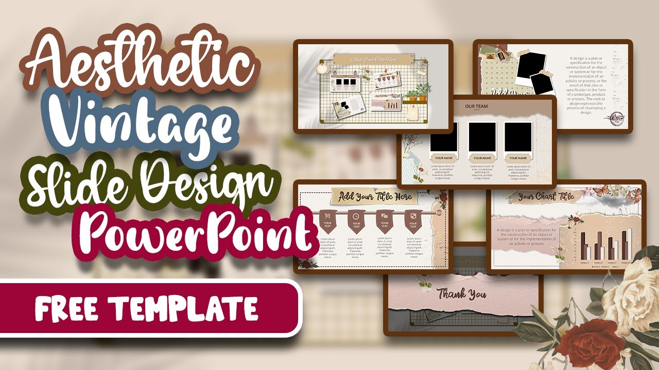 Detail Template Ppt Vintage Nomer 6