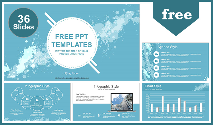 Detail Template Ppt Water Nomer 2