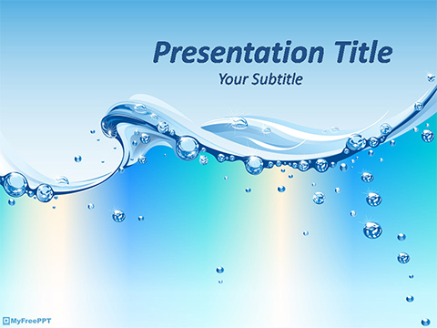 Detail Template Ppt Water Nomer 9