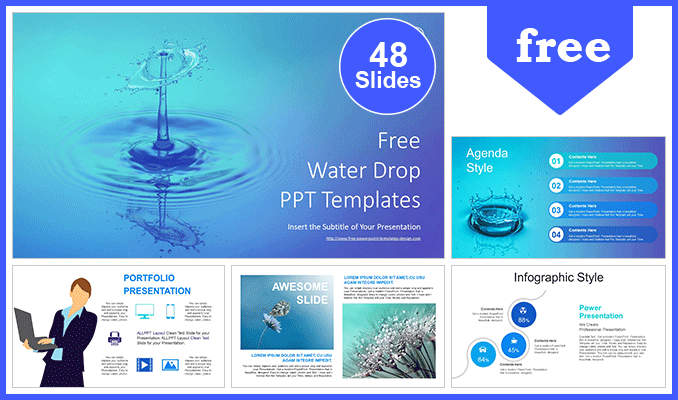 Detail Template Ppt Water Nomer 16