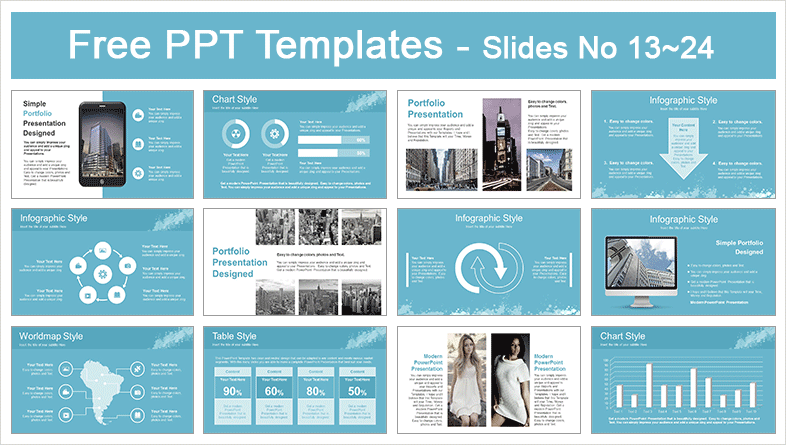 Detail Template Ppt Water Nomer 19