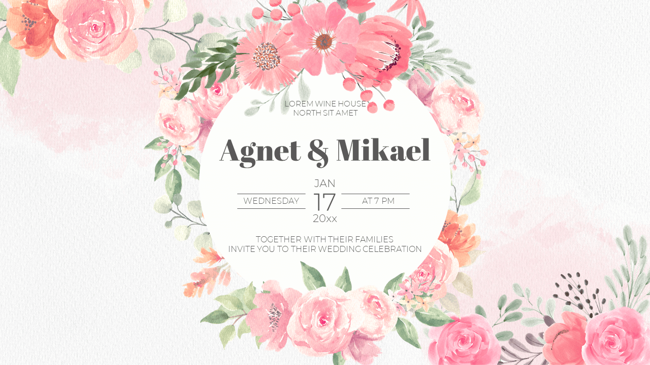 Template Ppt Wedding Invitation - KibrisPDR