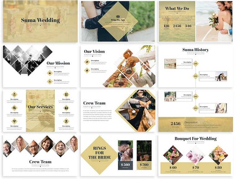 Detail Template Ppt Wedding Invitation Nomer 24