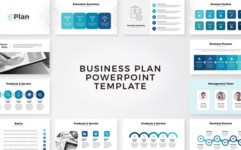 Detail Template Presentation Business Nomer 12