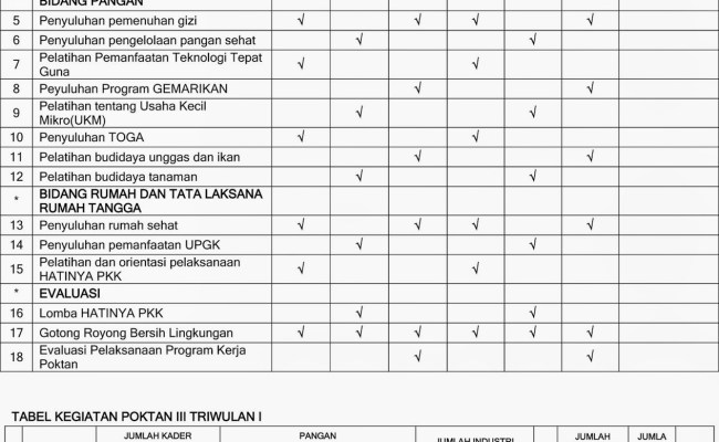 Detail Template Program Kerja Nomer 43