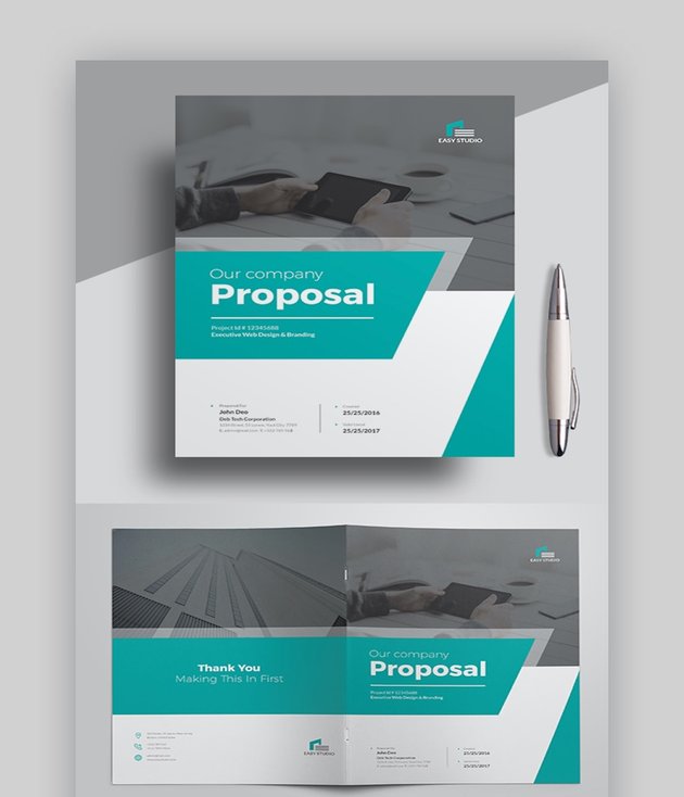 Detail Template Proposal Keren Nomer 45