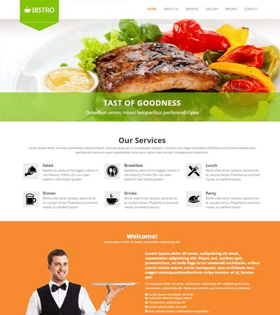 Detail Template Restaurant Bootstrap Free Nomer 13