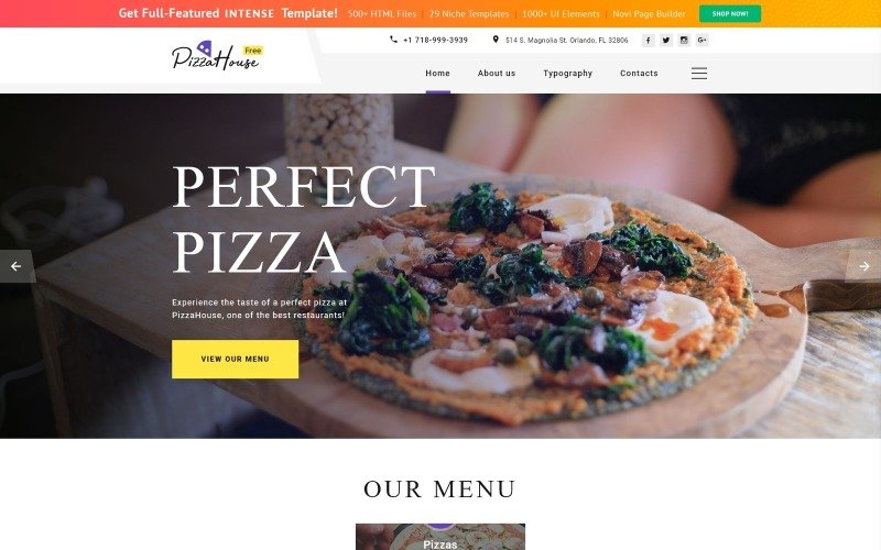 Detail Template Restaurant Bootstrap Free Nomer 31