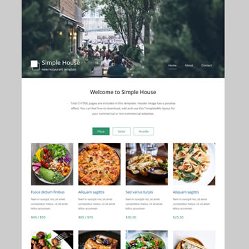 Detail Template Restaurant Bootstrap Free Nomer 46