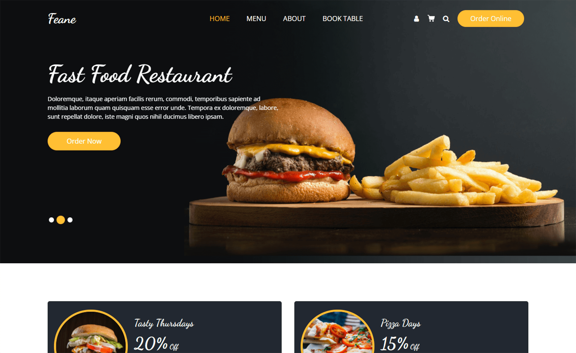 Detail Template Restaurant Bootstrap Free Nomer 6