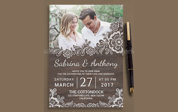 Detail Template Rustic Wedding Invitation Nomer 16