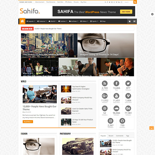 Detail Template Sahifa Wordpress Nomer 13
