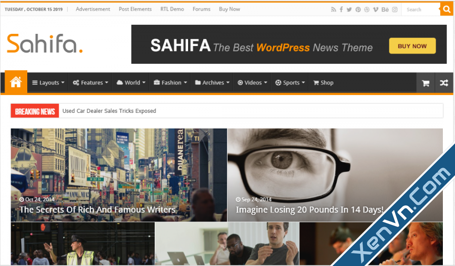 Detail Template Sahifa Wordpress Nomer 27