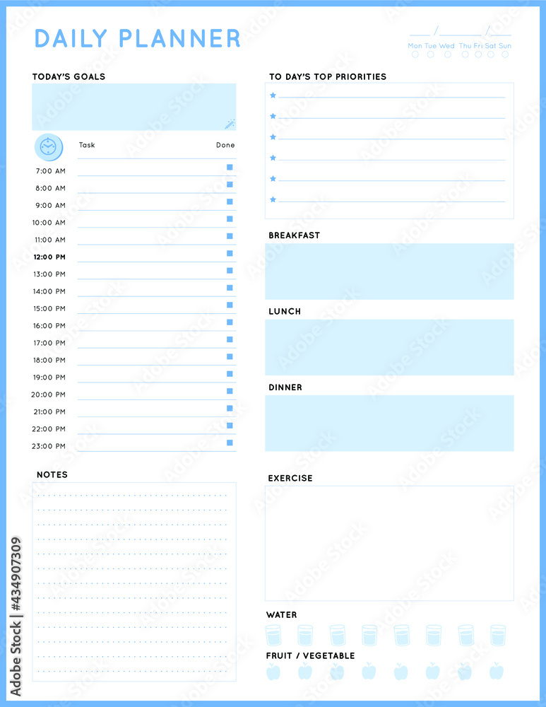 Detail Template Schedule Planner Nomer 33