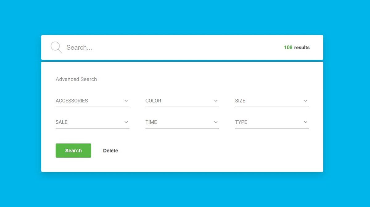 Detail Template Search Bootstrap Nomer 2