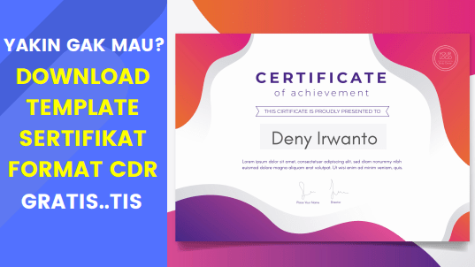 Detail Template Sertifikat Gratis Nomer 27