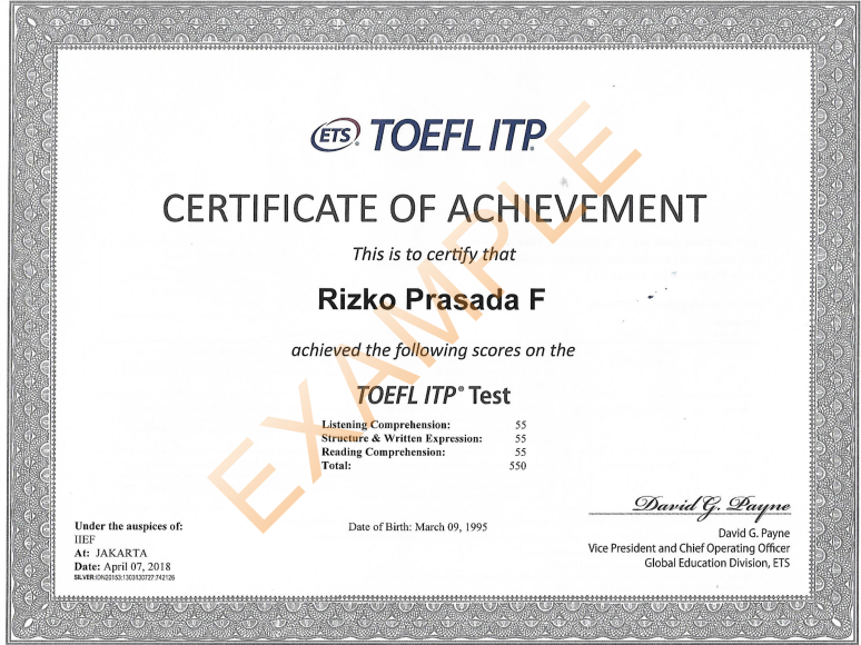 Detail Template Sertifikat Toefl Nomer 3