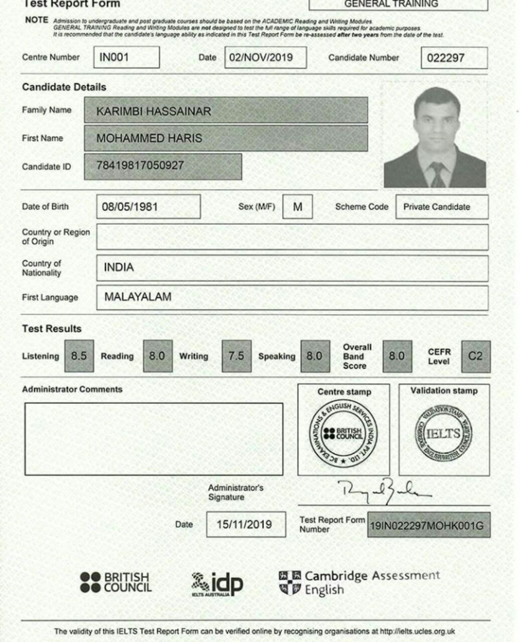 Detail Template Sertifikat Toefl Nomer 29