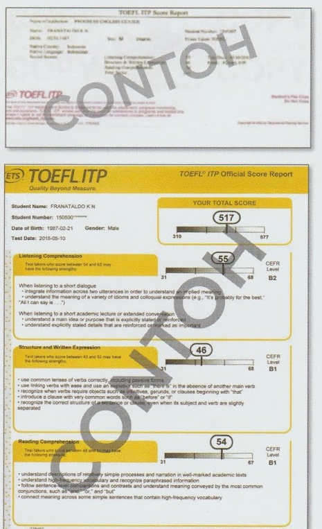 Detail Template Sertifikat Toefl Nomer 43