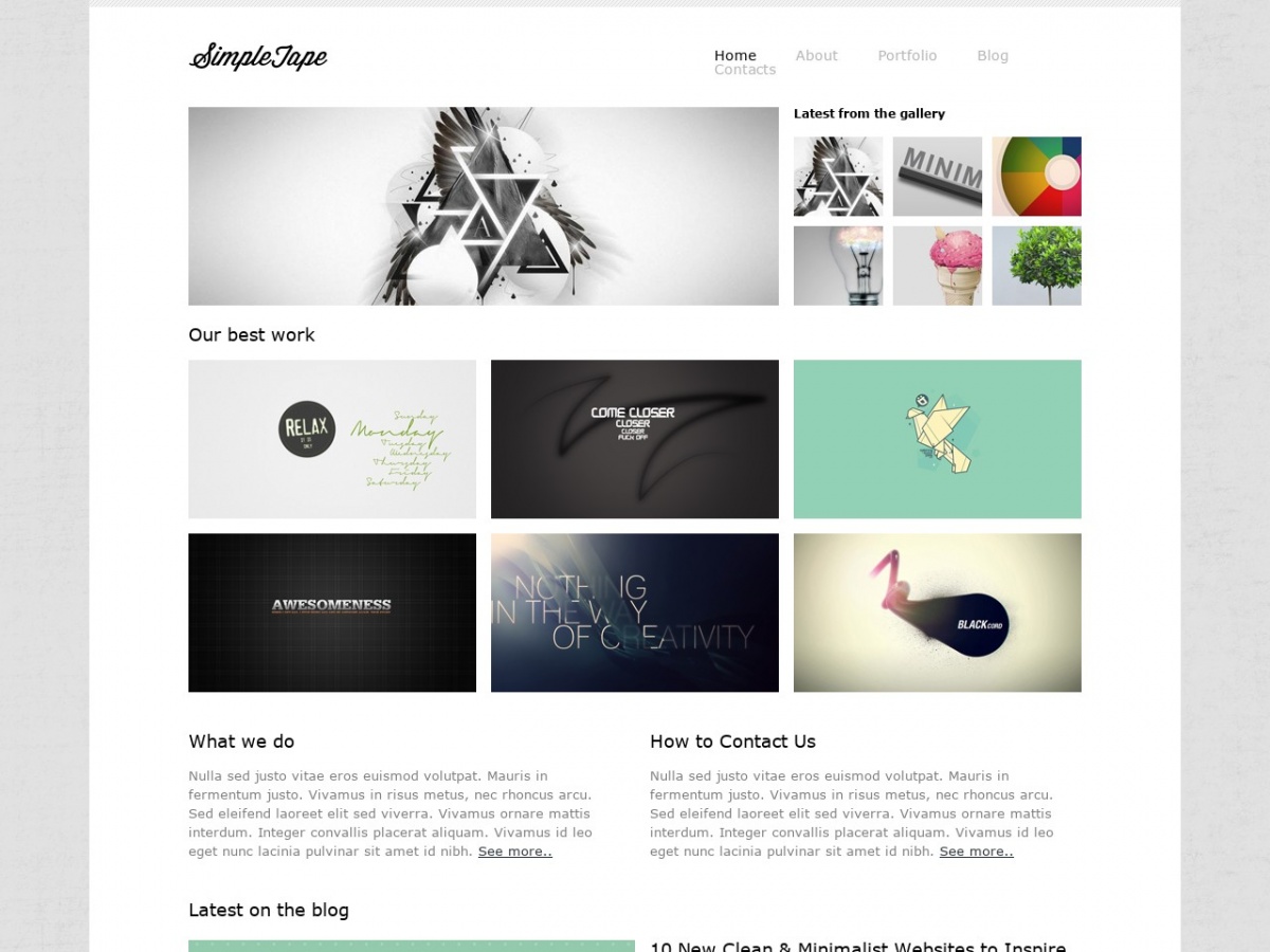 Detail Template Simple Gratis Nomer 15