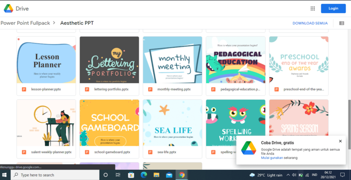 Detail Template Simple Gratis Nomer 32
