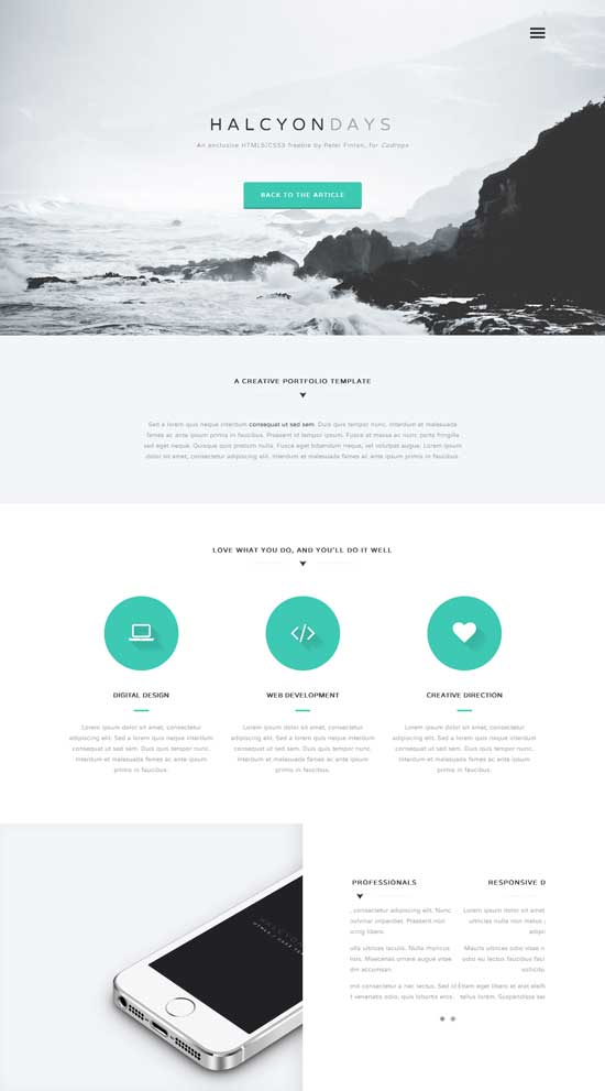 Detail Template Single Page Free Nomer 15