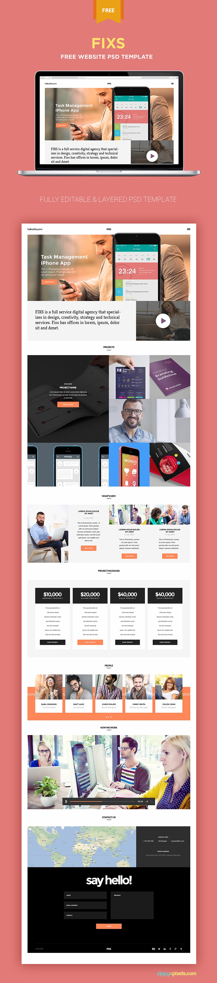 Detail Template Single Page Free Nomer 25