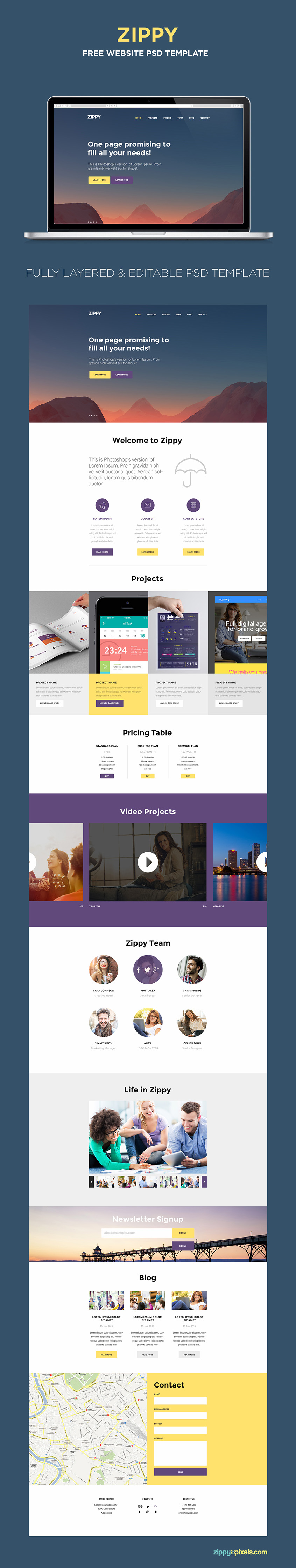 Detail Template Single Page Free Nomer 28