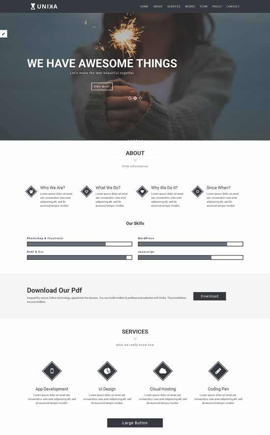 Detail Template Single Page Free Nomer 30