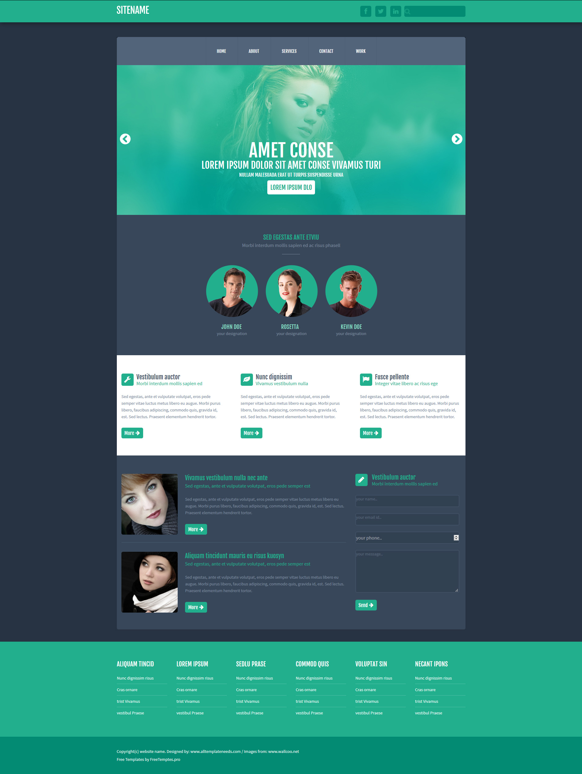 Detail Template Single Page Free Nomer 6