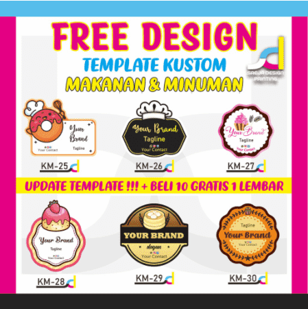 Detail Template Sticker Label Makanan Nomer 23