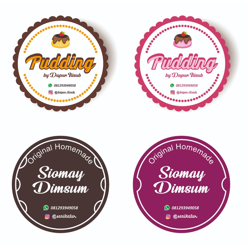 Detail Template Stiker Makanan Nomer 2