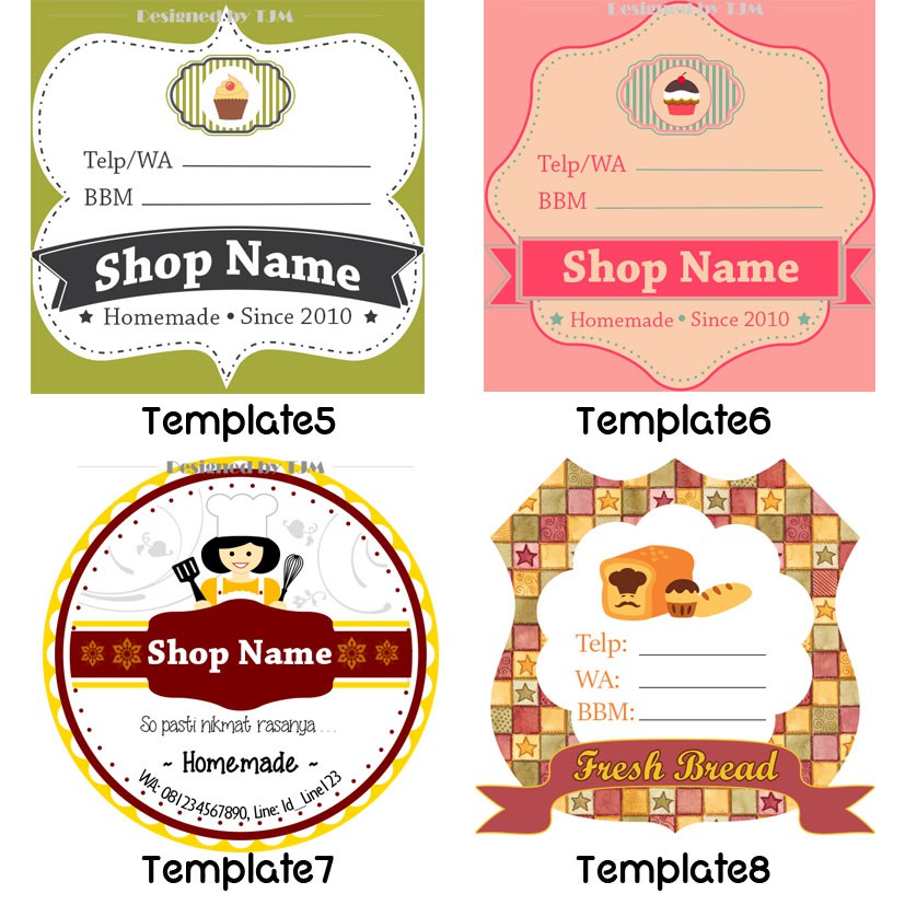 Detail Template Stiker Makanan Nomer 12