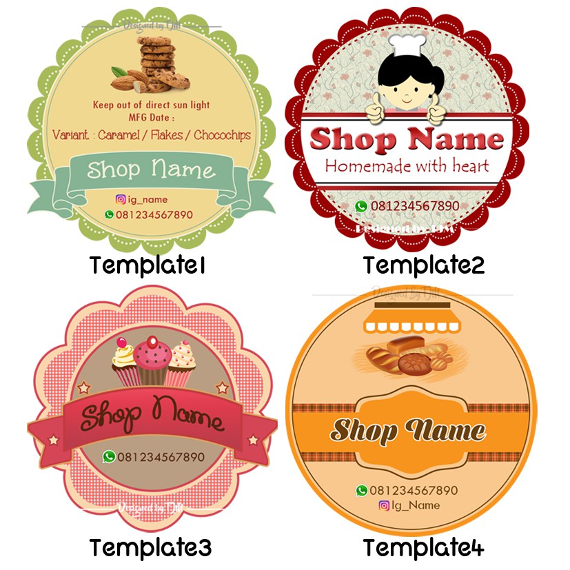 Detail Template Stiker Makanan Nomer 3
