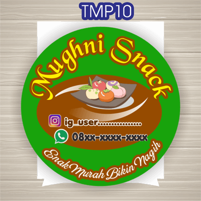 Detail Template Stiker Makanan Nomer 26