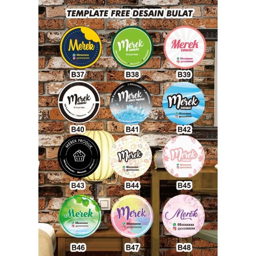 Detail Template Stiker Makanan Nomer 28