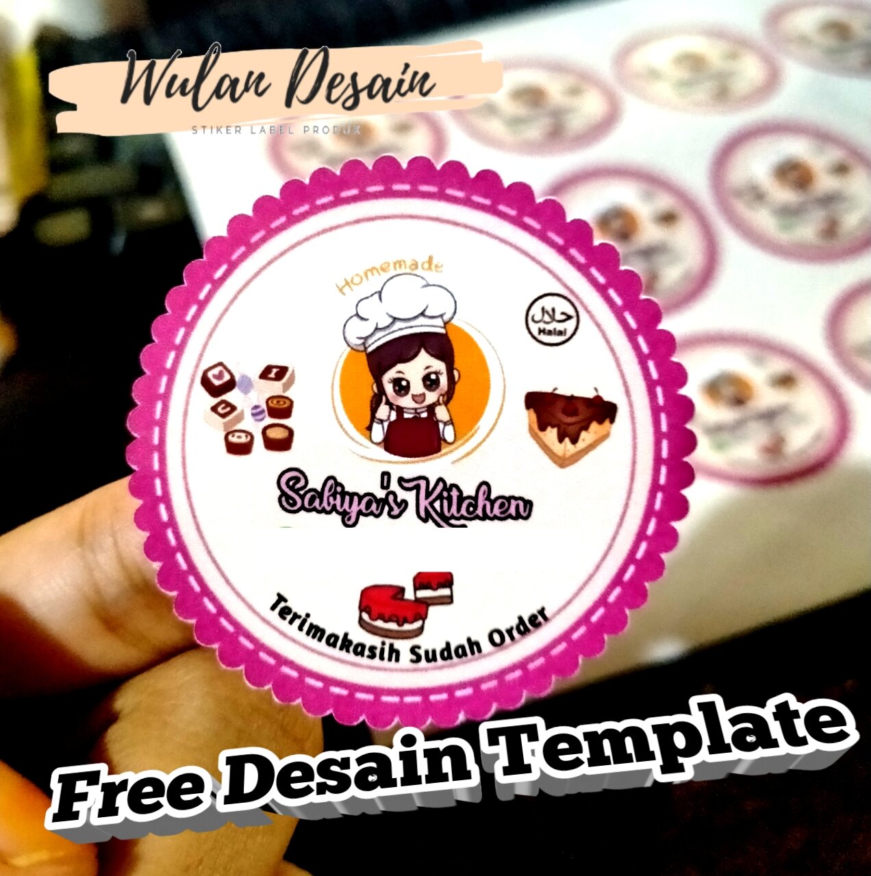 Detail Template Stiker Makanan Nomer 29