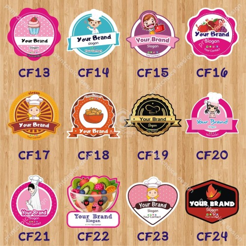 Detail Template Stiker Makanan Nomer 6