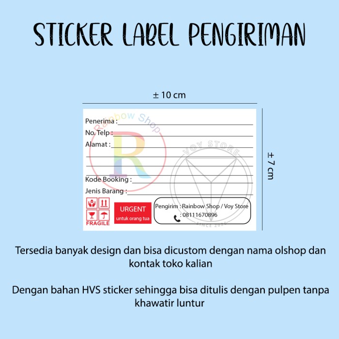 Detail Template Stiker Olshop Nomer 25