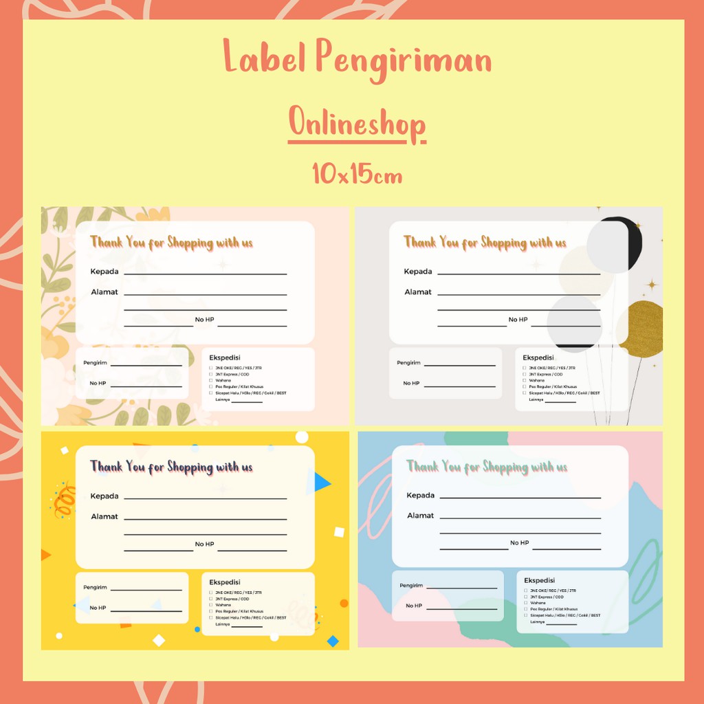 Detail Template Stiker Olshop Nomer 47