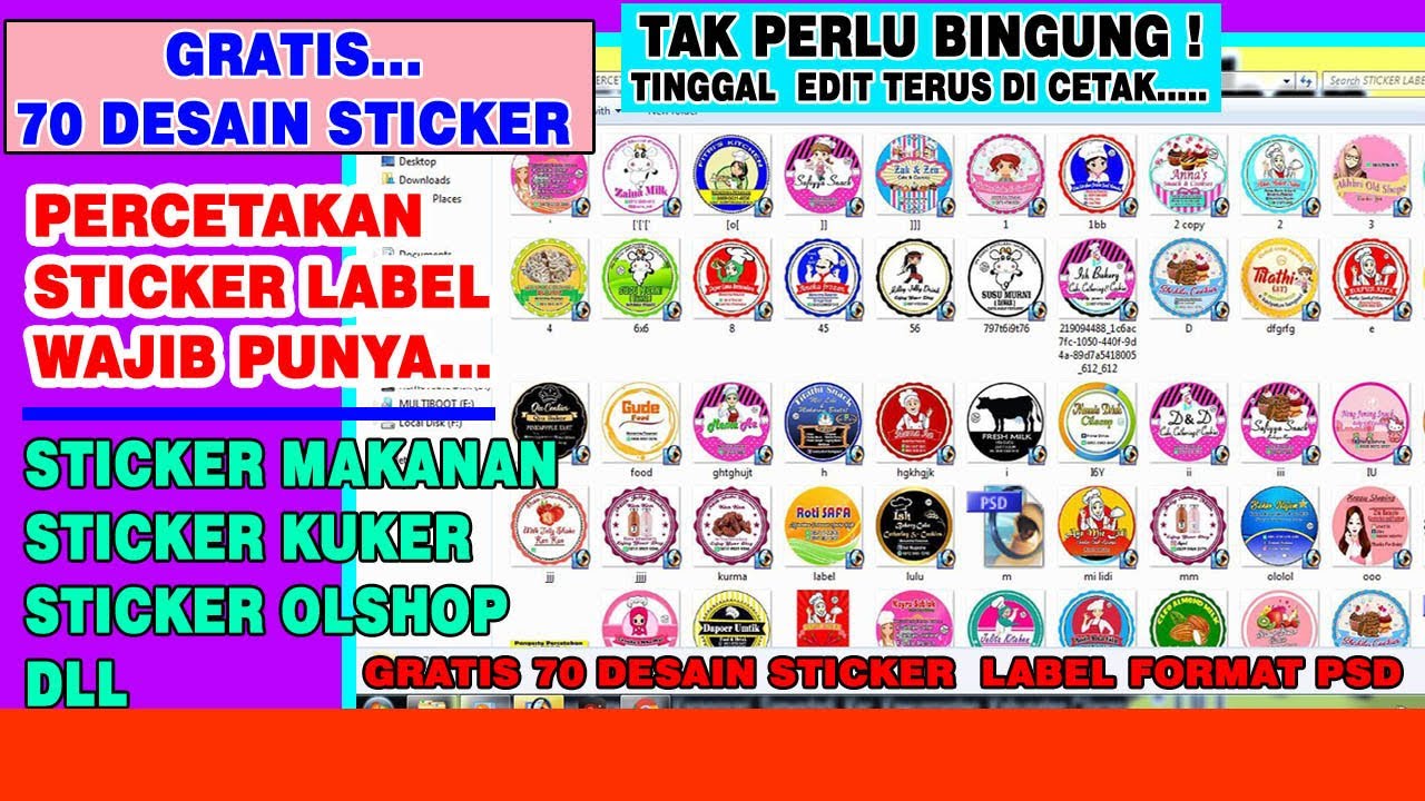 Detail Template Stiker Olshop Nomer 51