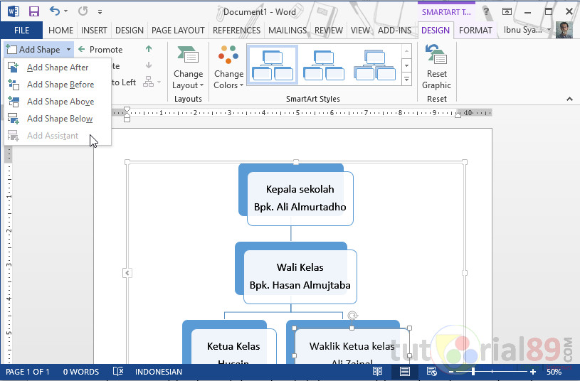 Detail Template Struktur Kelas Word Nomer 43