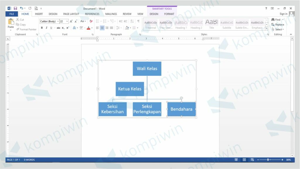 Detail Template Struktur Kelas Word Nomer 48