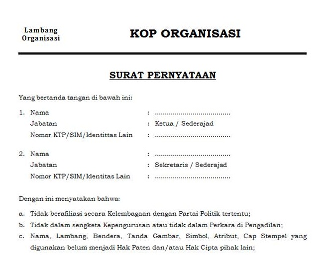 Detail Template Surat Perjanjian Nomer 45