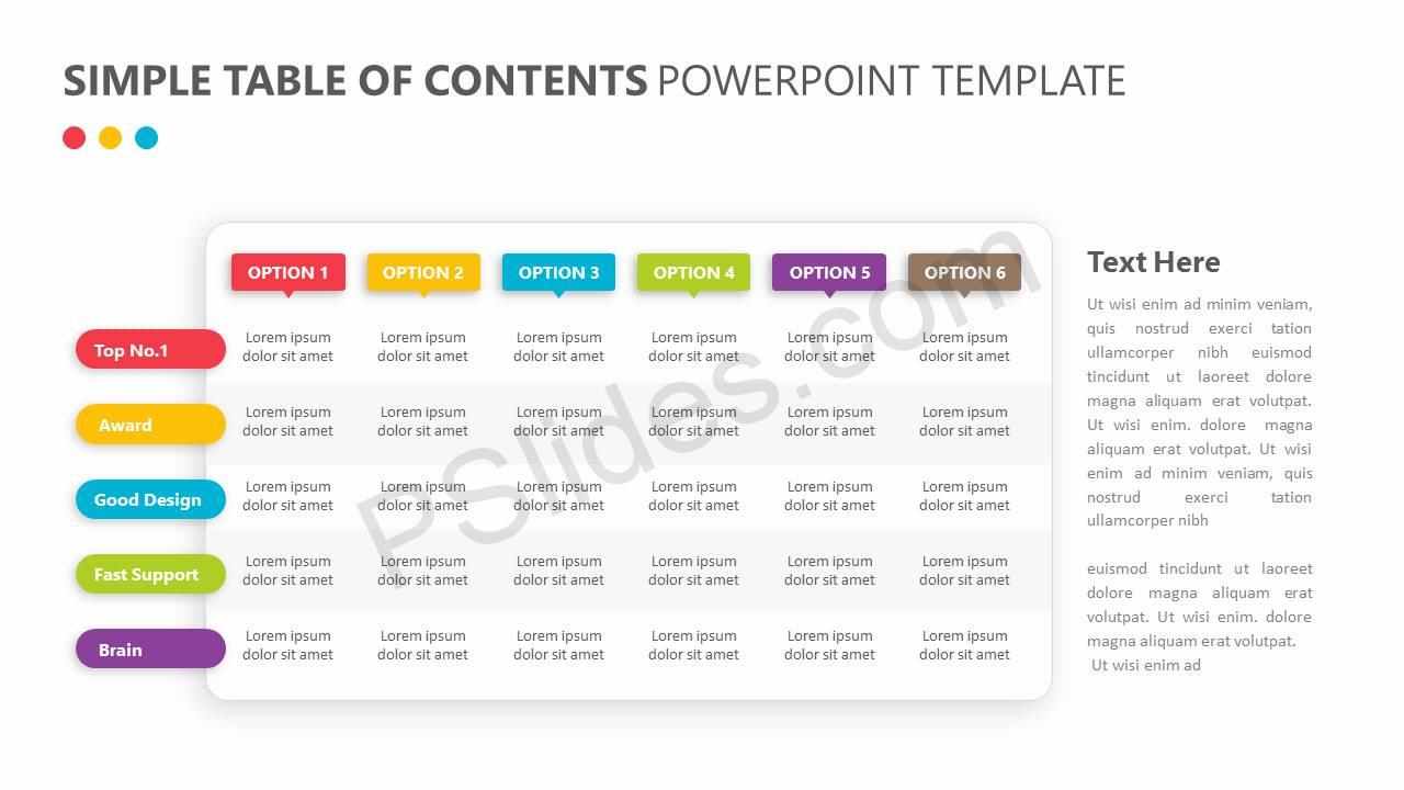 Detail Template Table Ppt Nomer 11