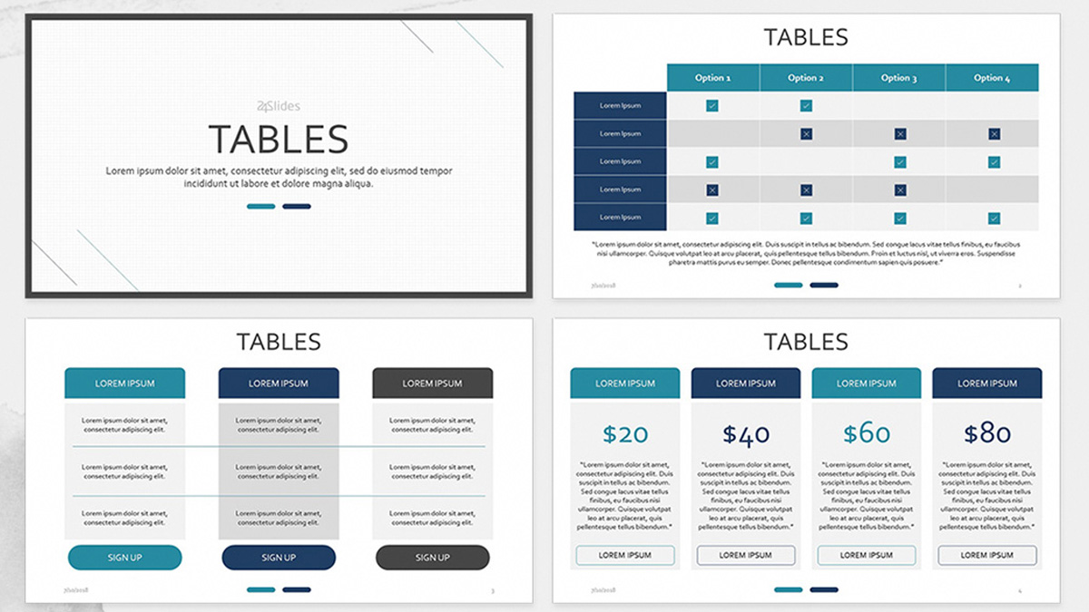 Detail Template Table Ppt Nomer 15